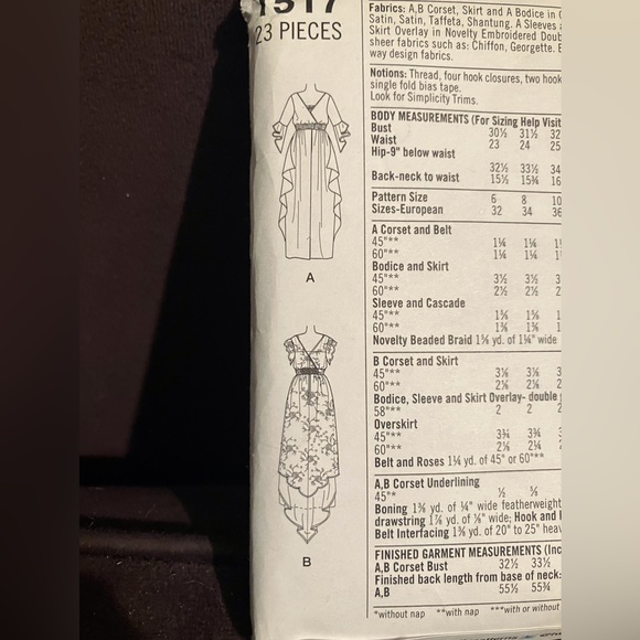 Simplicity Gown Pattern - Picture 2 of 3